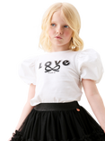 Angel & Rocket Kids' Heidi Love Paris T-Shirt, White