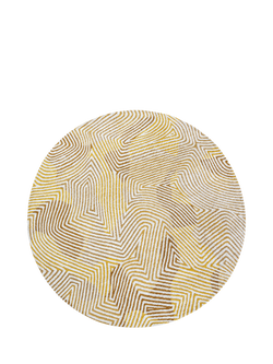 Louis De Poortere Coral Round Rug, Yellow Hippy, Yellow Hippy