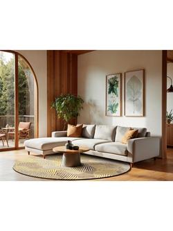 Louis De Poortere Coral Round Rug, Yellow Hippy - view 2, Yellow Hippy