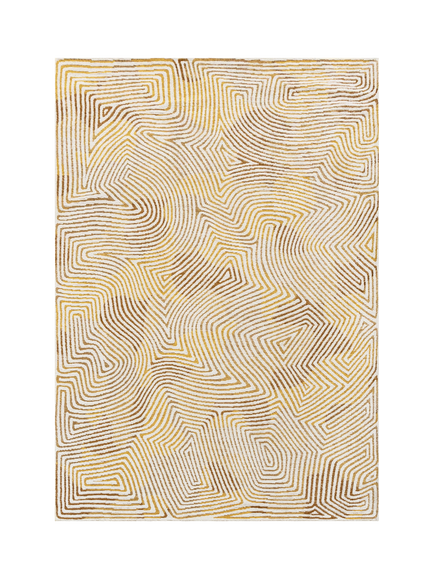 Louis De Poortere Coral Rug, Yellow Hippy, Yellow Hippy