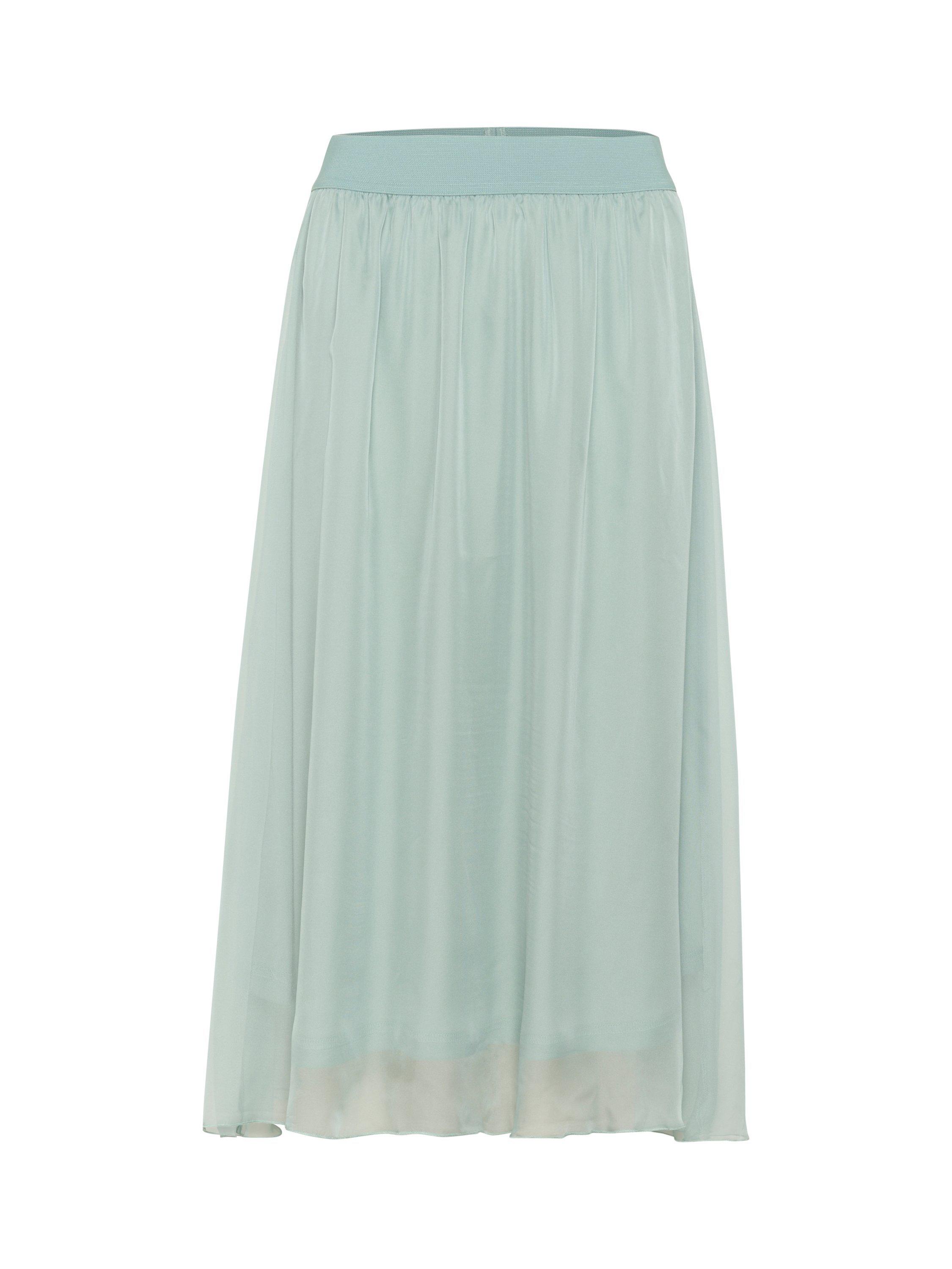 Product image 5 of 6, which shows Saint Tropez CoralSZ Flowy A-Line Midi Skirt, Blue Surf, XS