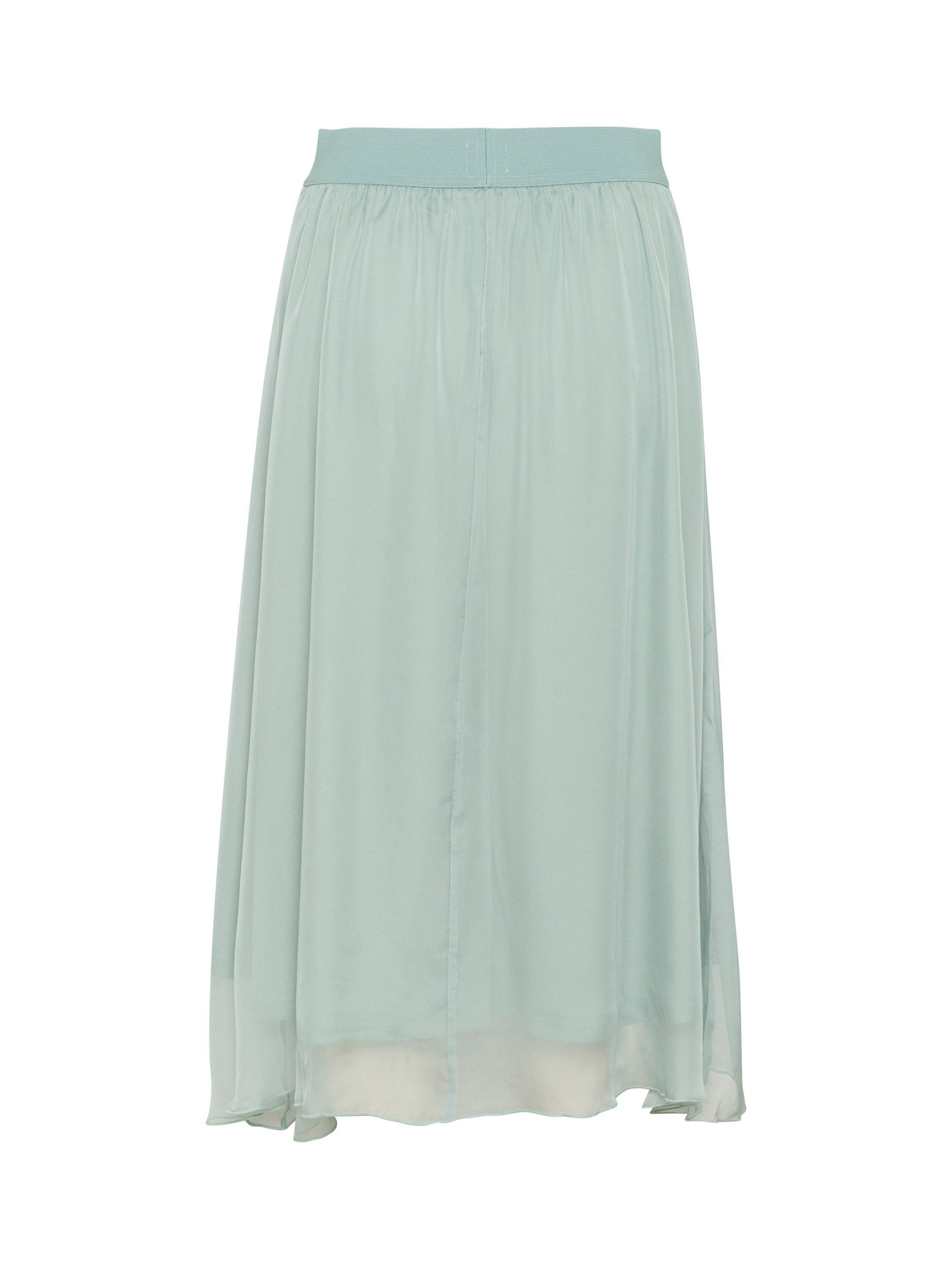 Product image 6 of 6, which shows Saint Tropez CoralSZ Flowy A-Line Midi Skirt, Blue Surf, XS