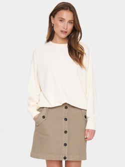 Saint Tropez Lilaa Long Sleeve Sweatshirt, Ice, Ice