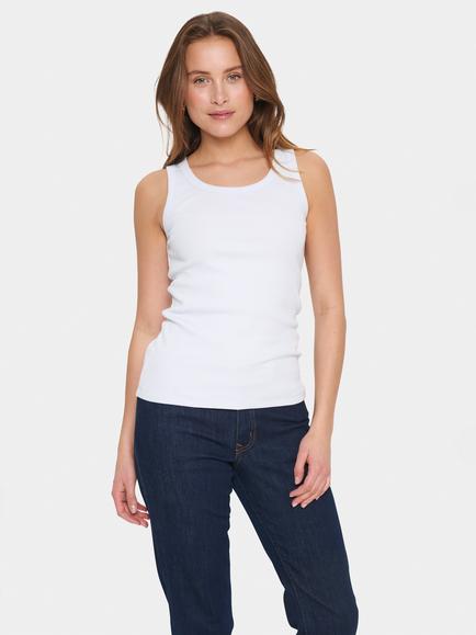 Saint Tropez AsterSZ Crew Neck Cotton Blend Tank Top, Gray Dawn