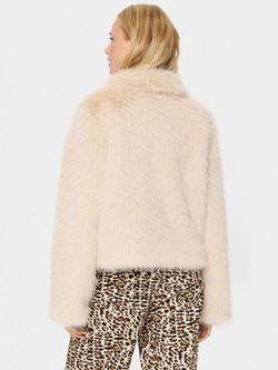 Saint Tropez ZaselineSZ Long Sleeve Faux Zip Jacket - view 2, Creme