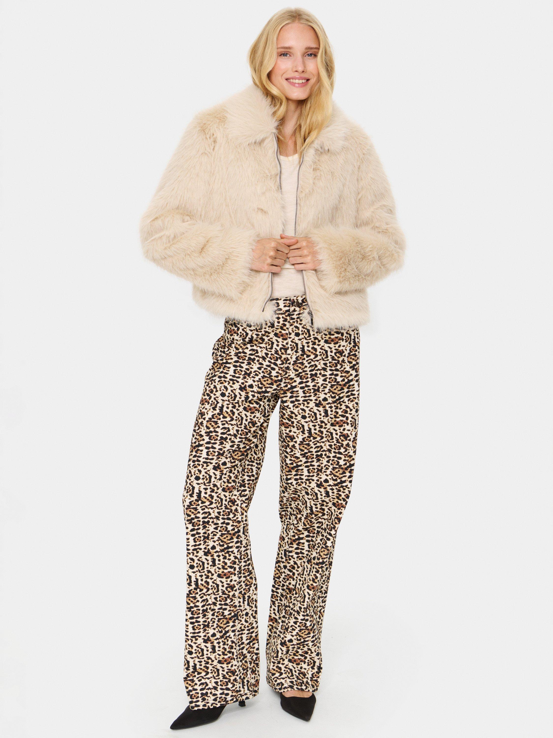 Product image 3 of 6, which shows Saint Tropez ZaselineSZ Long Sleeve Faux Zip Jacket, Creme, XS