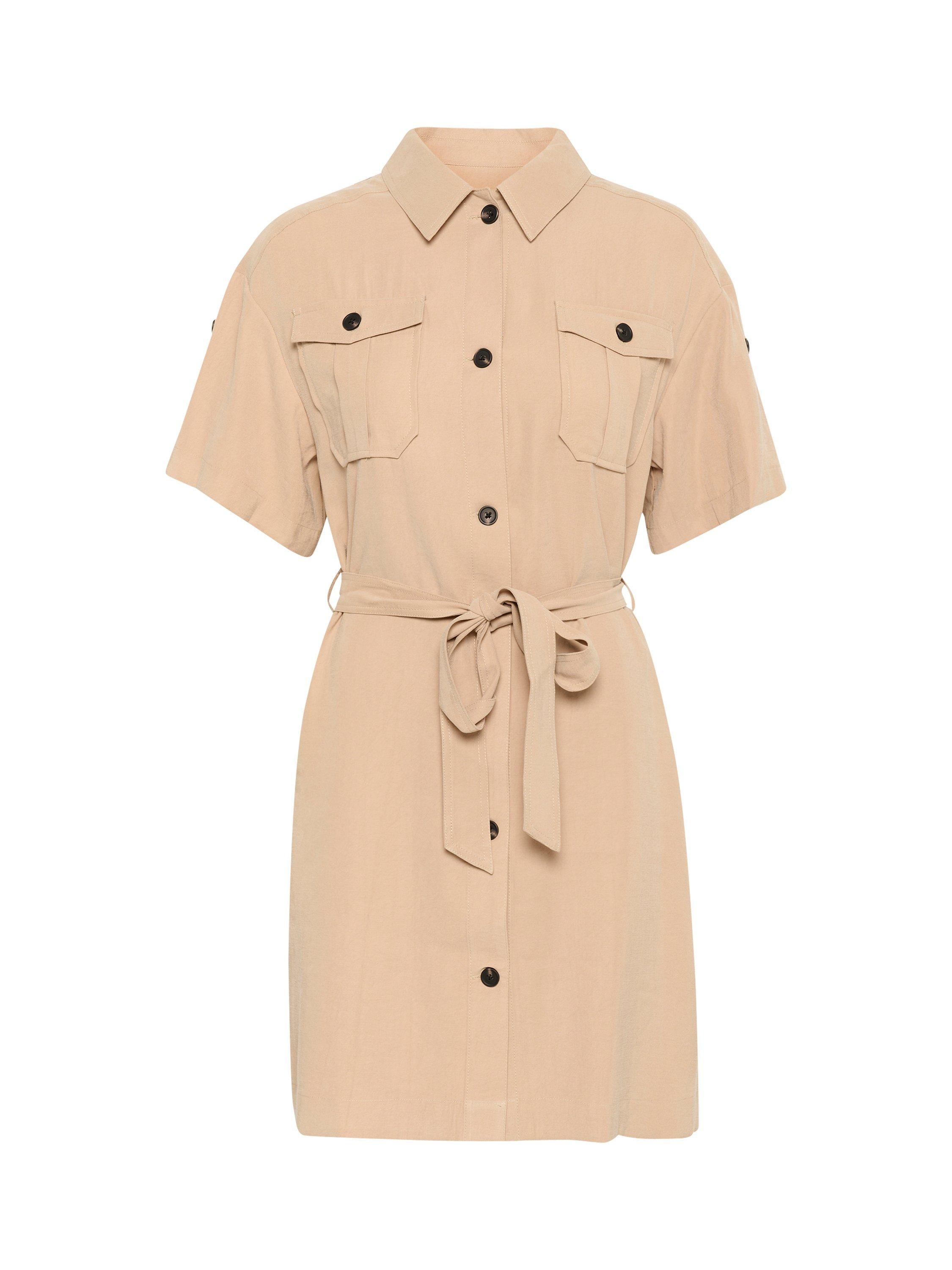 Product image 7 of 7, which shows Saint Tropez Lenore Shirt Dress, Kelp, XS