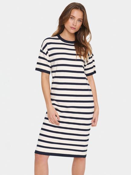 Saint Tropez Likam Dress, White/Nightsky