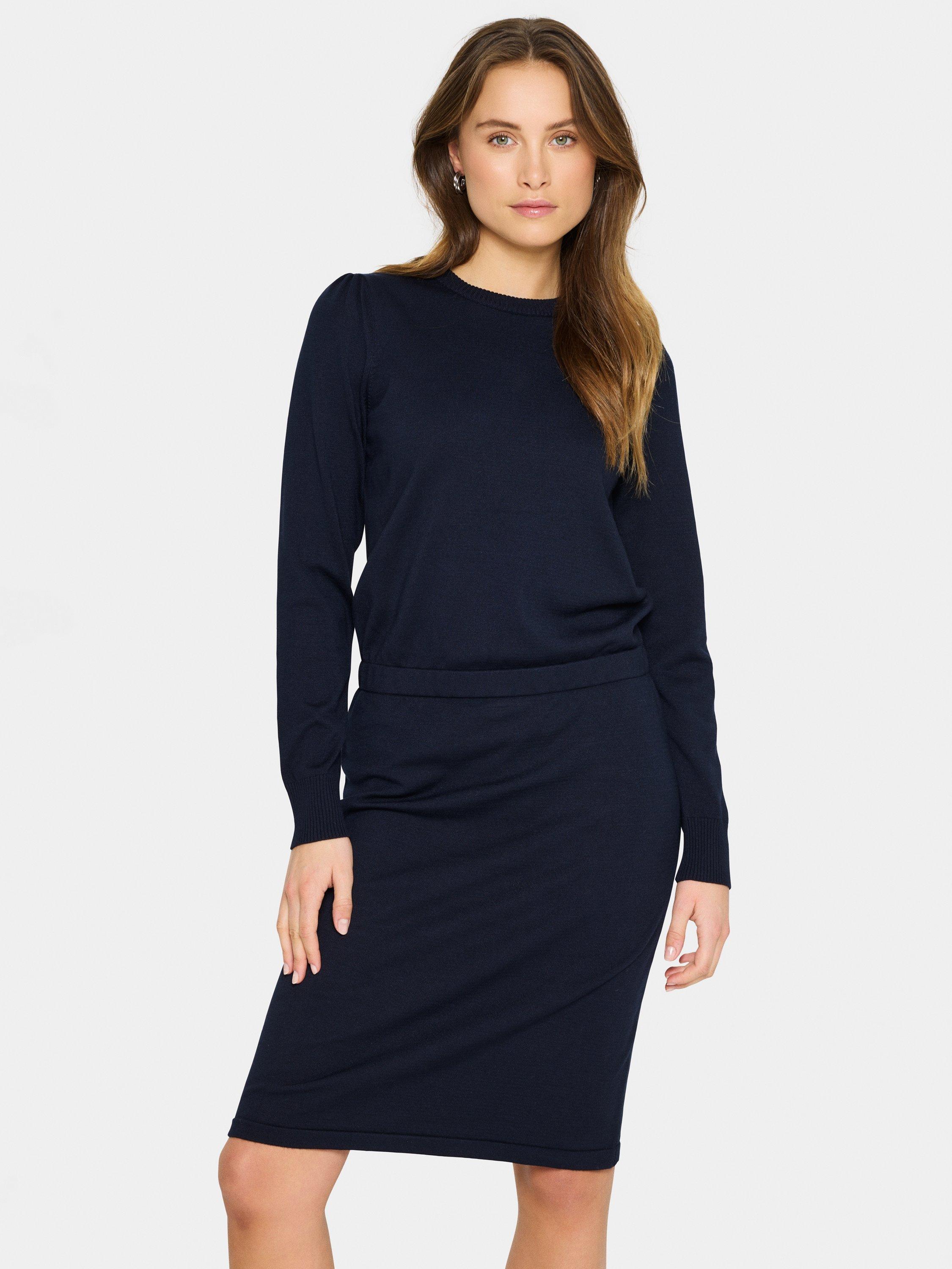 Product image 1 of 6, which shows Saint Tropez Mila Elasticated Waist Dress, Night Sky, XS