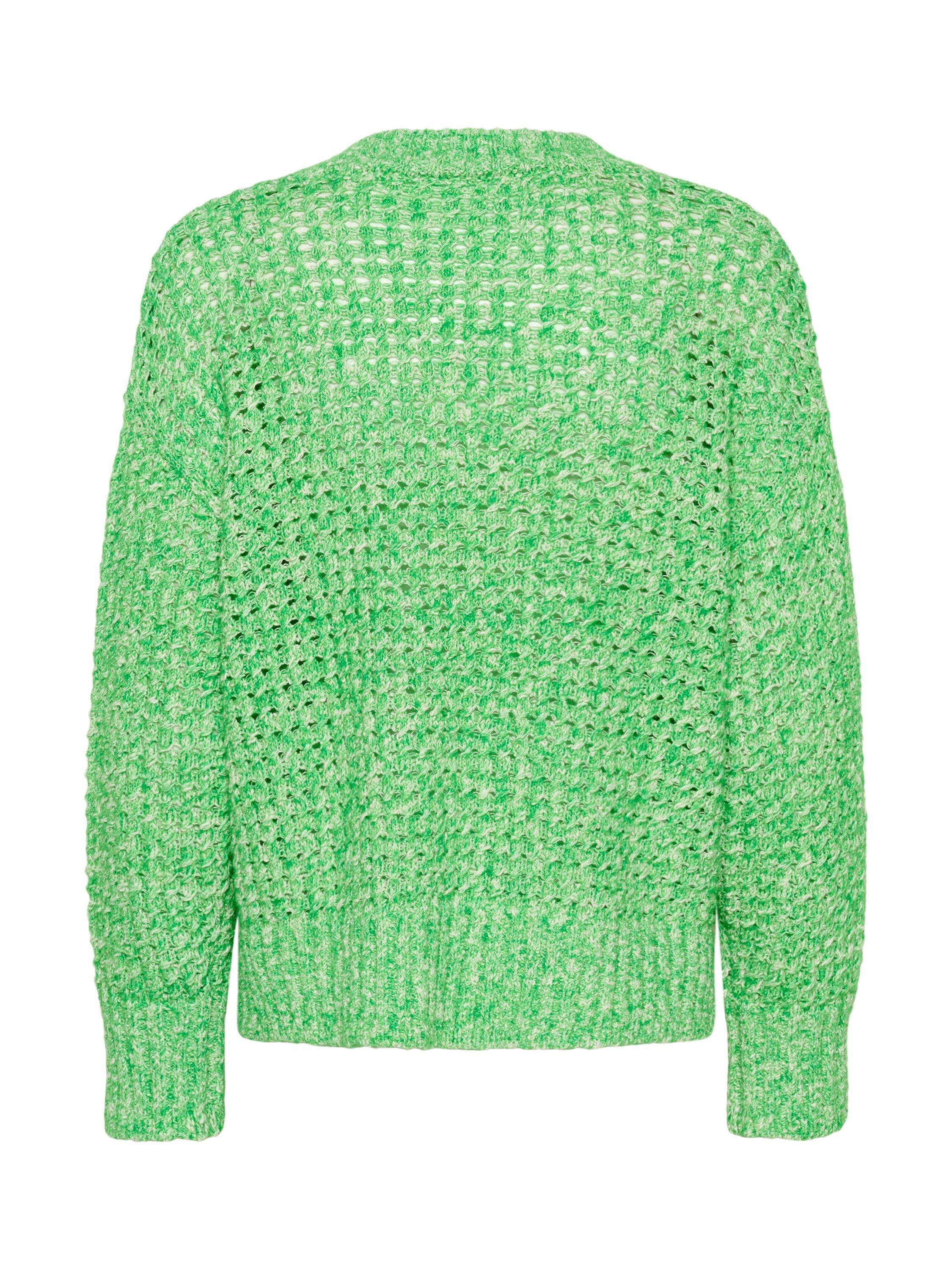 Product image 6 of 6, which shows Saint Tropez Lotty Open Knit Jumper, Greenbriar, XS