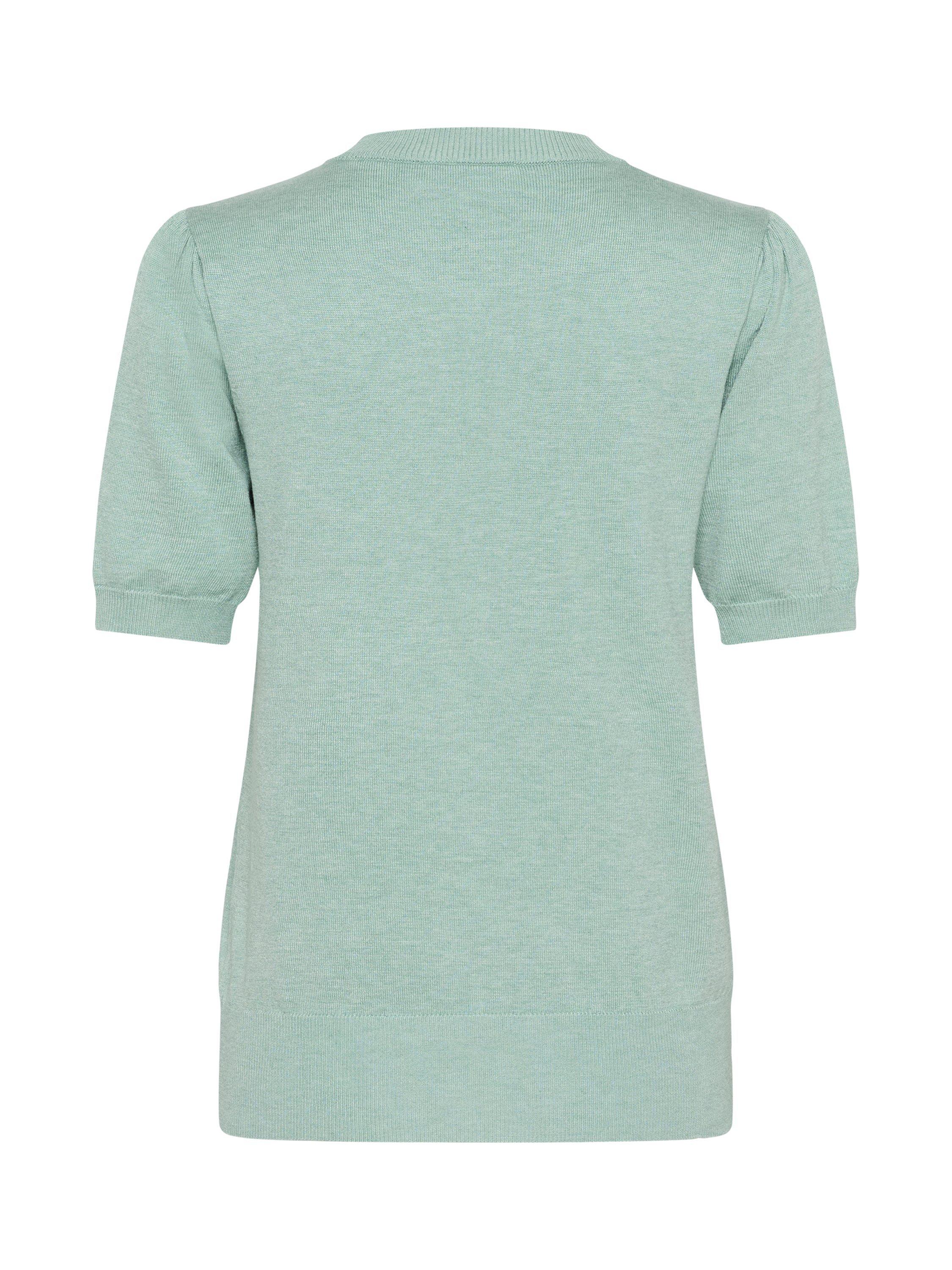 Product image 6 of 6, which shows Saint Tropez Mila Short Sleeve Jumper, Blue Surf Melange, XS