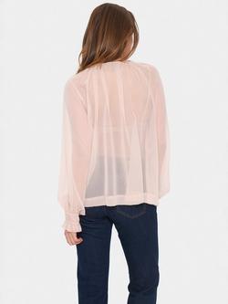Saint Tropez Lazie Ruffle Top, Sepia Rose - view 2, Sepia Rose