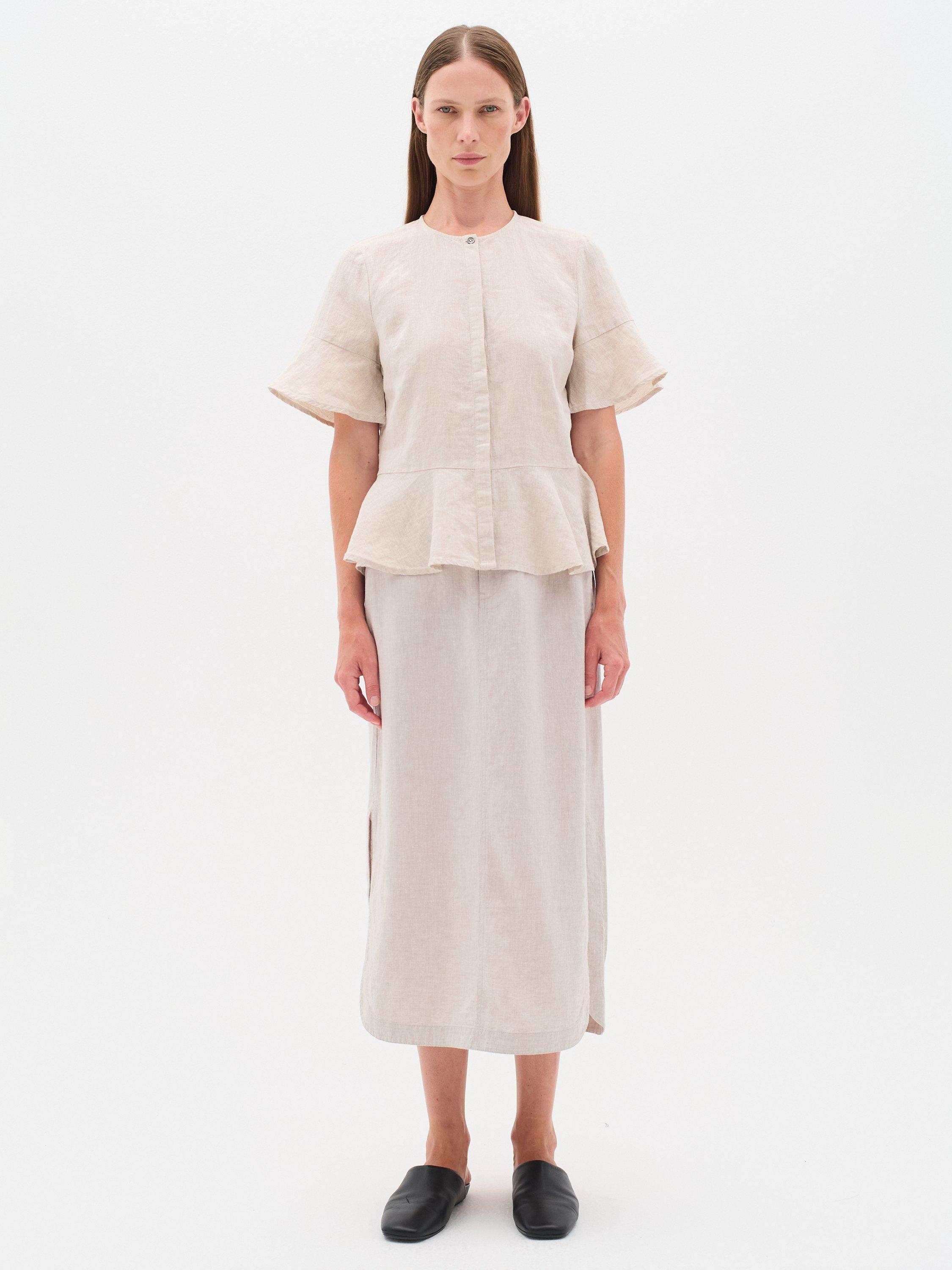 Product image 2 of 5, which shows InWear Rigitta Linen Shirt, Haze Melange, 14