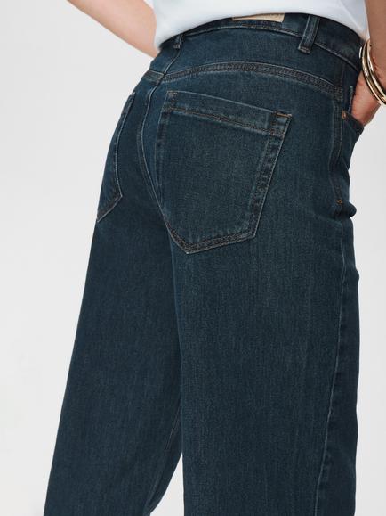 Numph Toronto Wide Leg Jeans, Dark Blue - view 2, Dark Blue