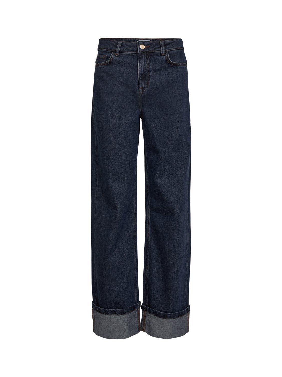 Product image 5 of 6, which shows Numph Toronto Wide Leg Jeans, Dark Blue, 34