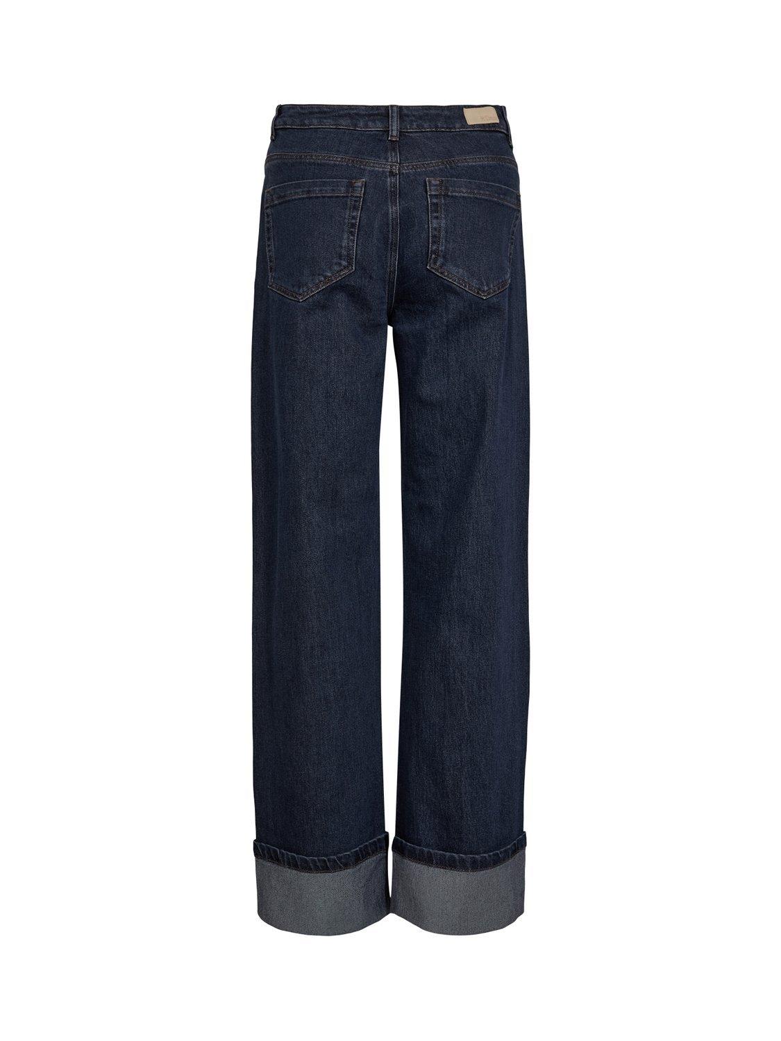 Product image 6 of 6, which shows Numph Toronto Wide Leg Jeans, Dark Blue, 34
