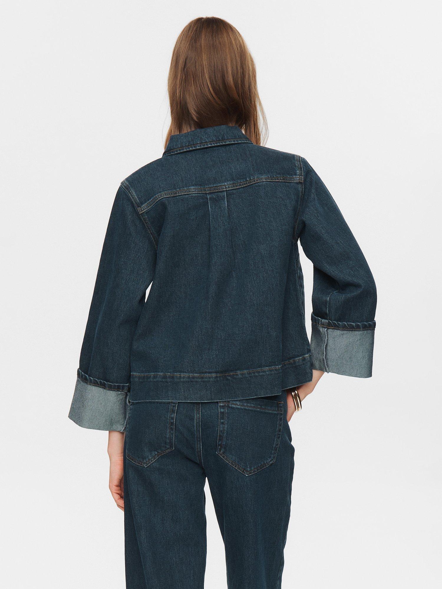Product image 2 of 9, which shows Numph Toronto Denim Shirt, Dark Blue, 34