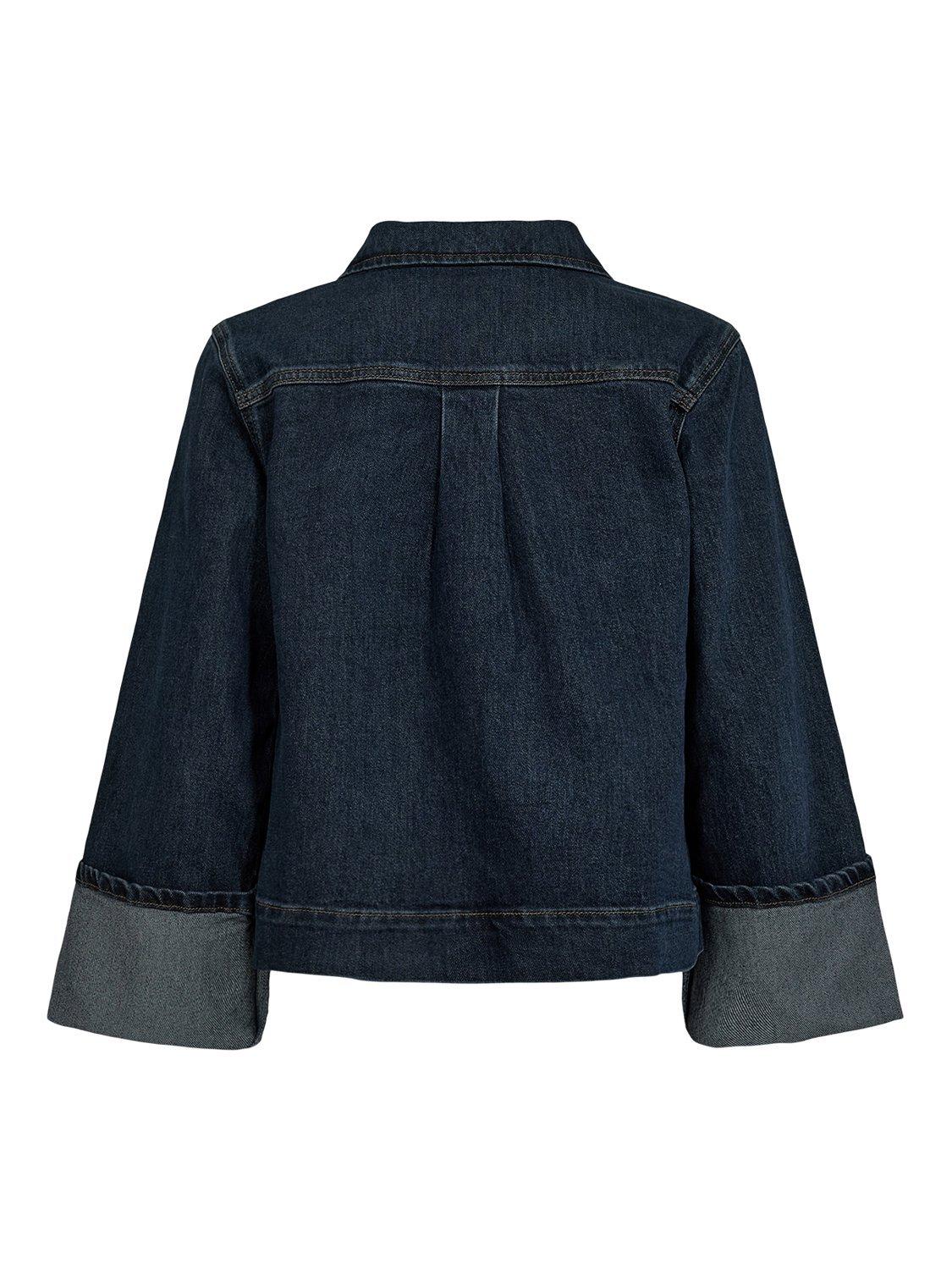 Product image 9 of 9, which shows Numph Toronto Denim Shirt, Dark Blue, 34