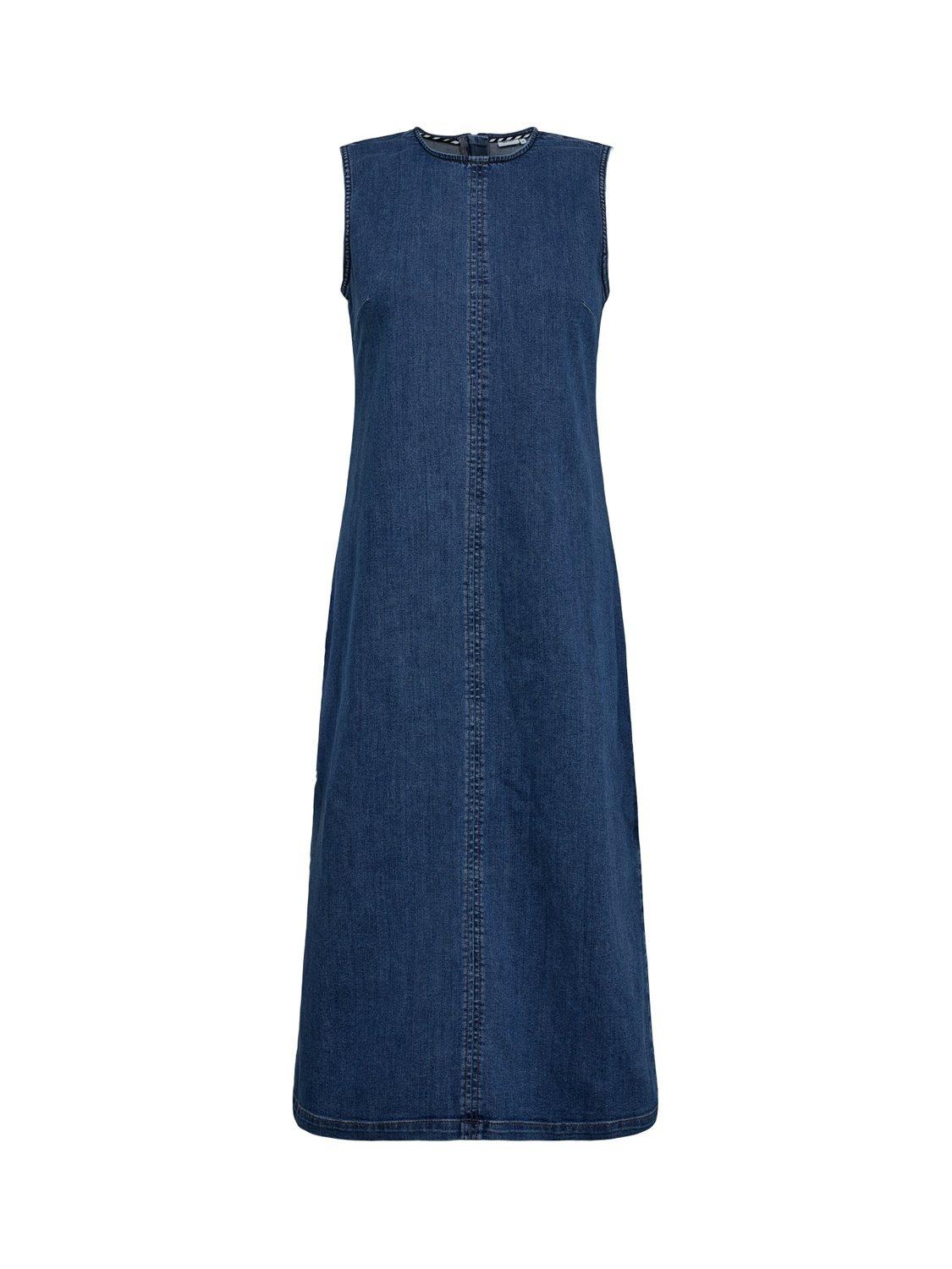 Product image 6 of 7, which shows Numph Amber Sleeveless Denim Dress, Blue, 34