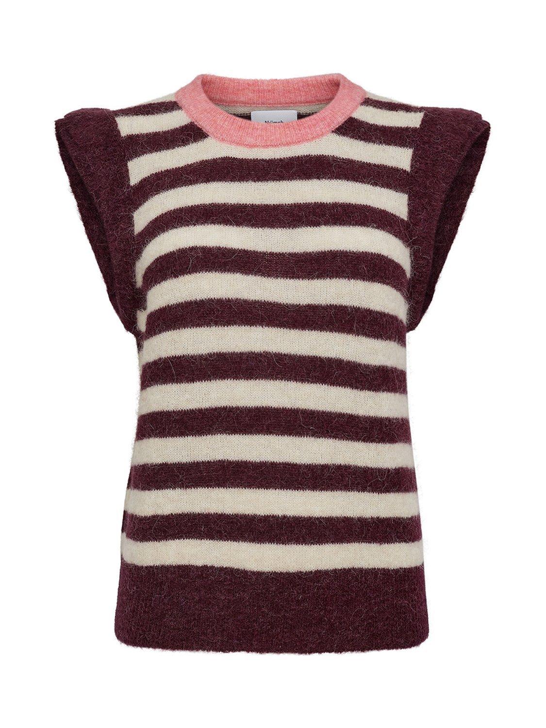 Product image 6 of 7, which shows Numph Ciara Riette Stripe Wool Rich Tank Top, Multi, XXL