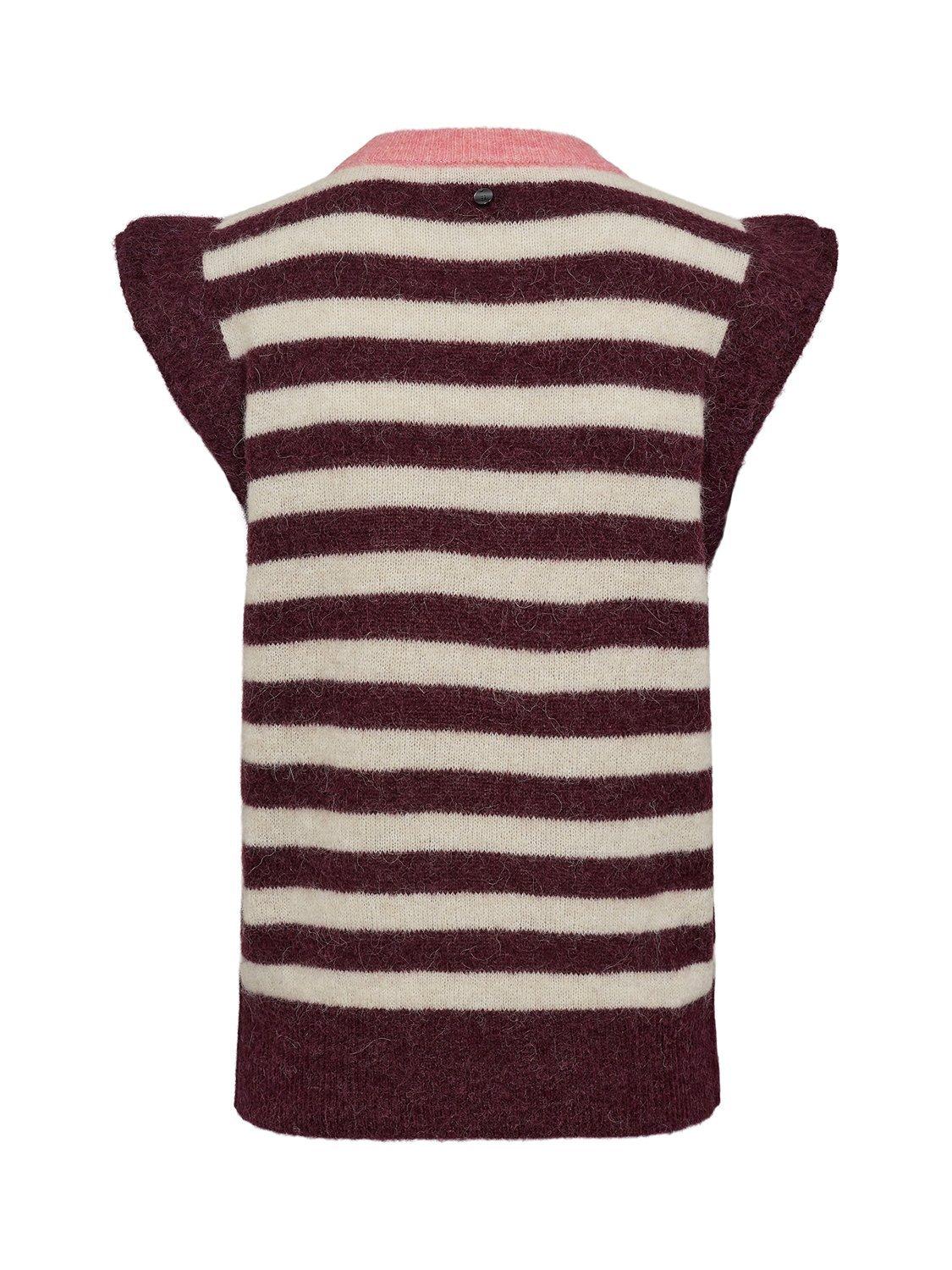 Product image 7 of 7, which shows Numph Ciara Riette Stripe Wool Rich Tank Top, Multi, XXL