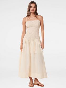 Forever New Cara Crochet Midi Dress, Neutral, Neutral