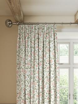John Lewis Marlow Pair Lined Pencil Pleat Curtains, Avocado Auburn Multi