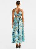 Forever New Dakota Floral Halterneck Midi Dress, Multi