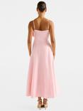 Forever New Felicia Flower Detail Midi Dress, Soft Pink