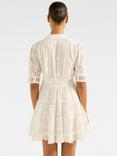 Forever New Lillian Trim Detail Mini Dress, Porcelain