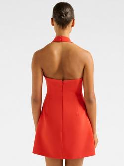 Forever New Ricki Halterneck Mini Dress - view 2, Cherry Tomato