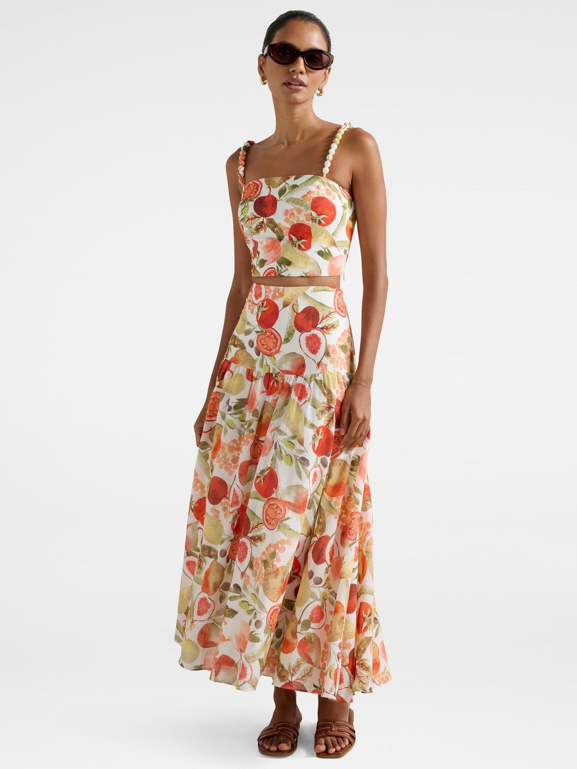 Product image 1 of 4, which shows Forever New Petite Flore Fruit Top, Garden Co-ord, 4