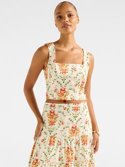 Forever New Payton Floral Crop Top, Harmony, Harmony