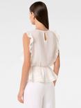 Forever New Rose Ruffle Sleeve Top, Porcelain, Porcelain