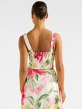 Forever New Talia Floral Twist Bustier, Light Lyell