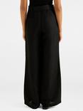Forever New Alice Belted Wide Leg Trousers, Black