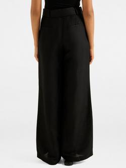 Forever New Alice Belted Wide Leg Trousers, Black - view 2, Black