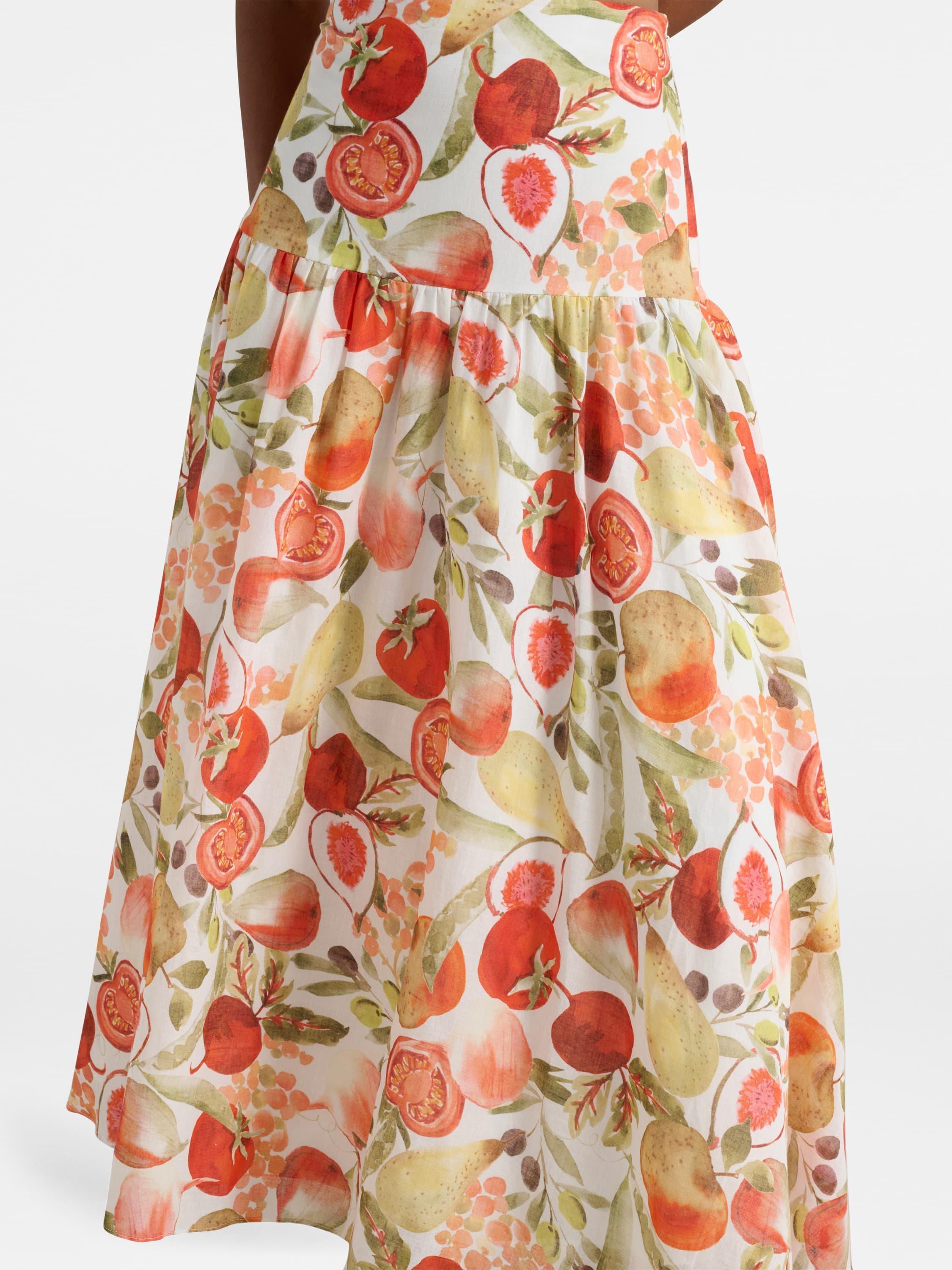 Product image 4 of 4, which shows Forever New Petite Flore Fruit Midi Skirt, Garden Co-ord, 4
