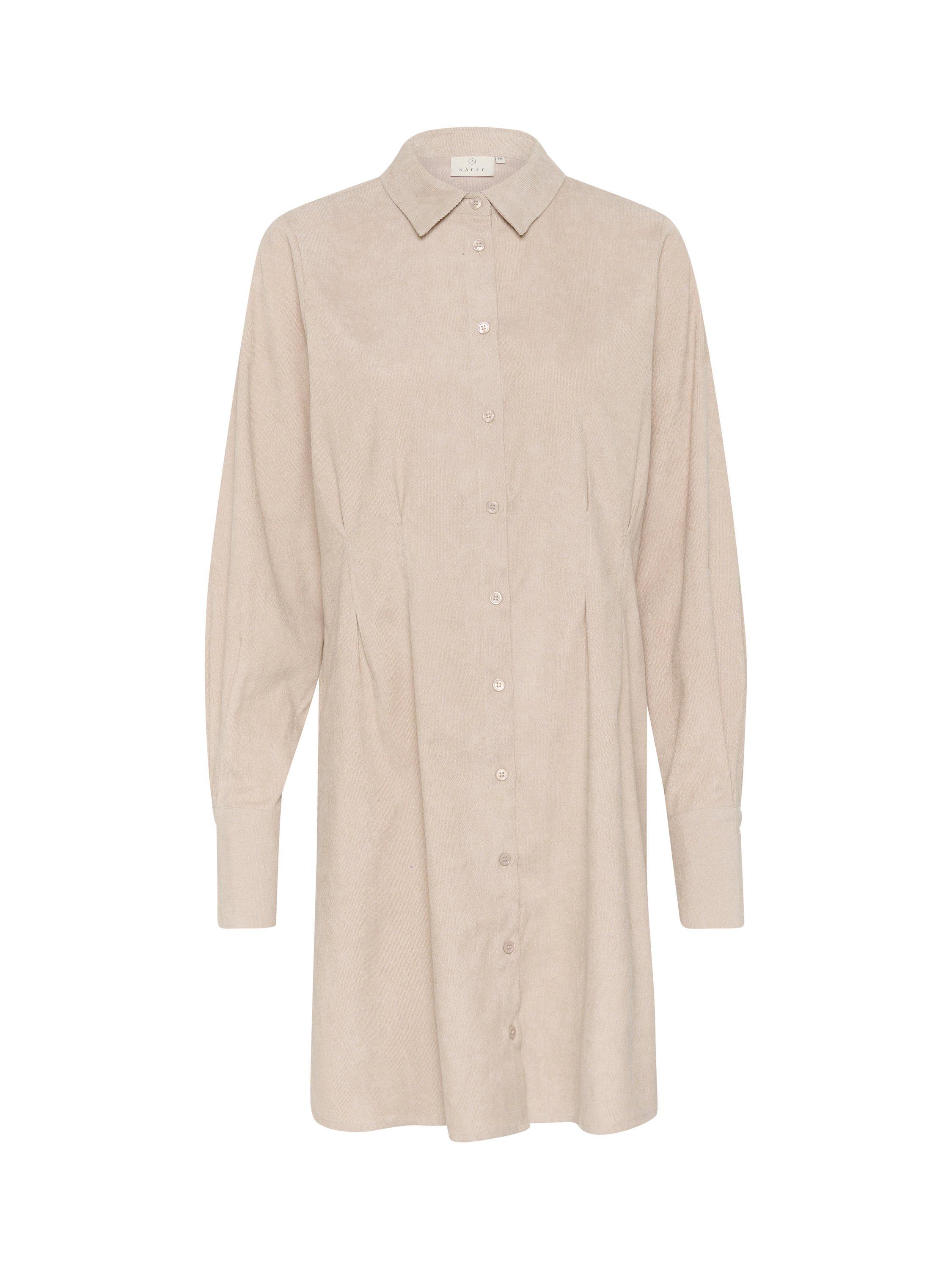 Product image 4 of 5, which shows KAFFE Hermine Velvet Shirt Dress, Feather Grey, 8