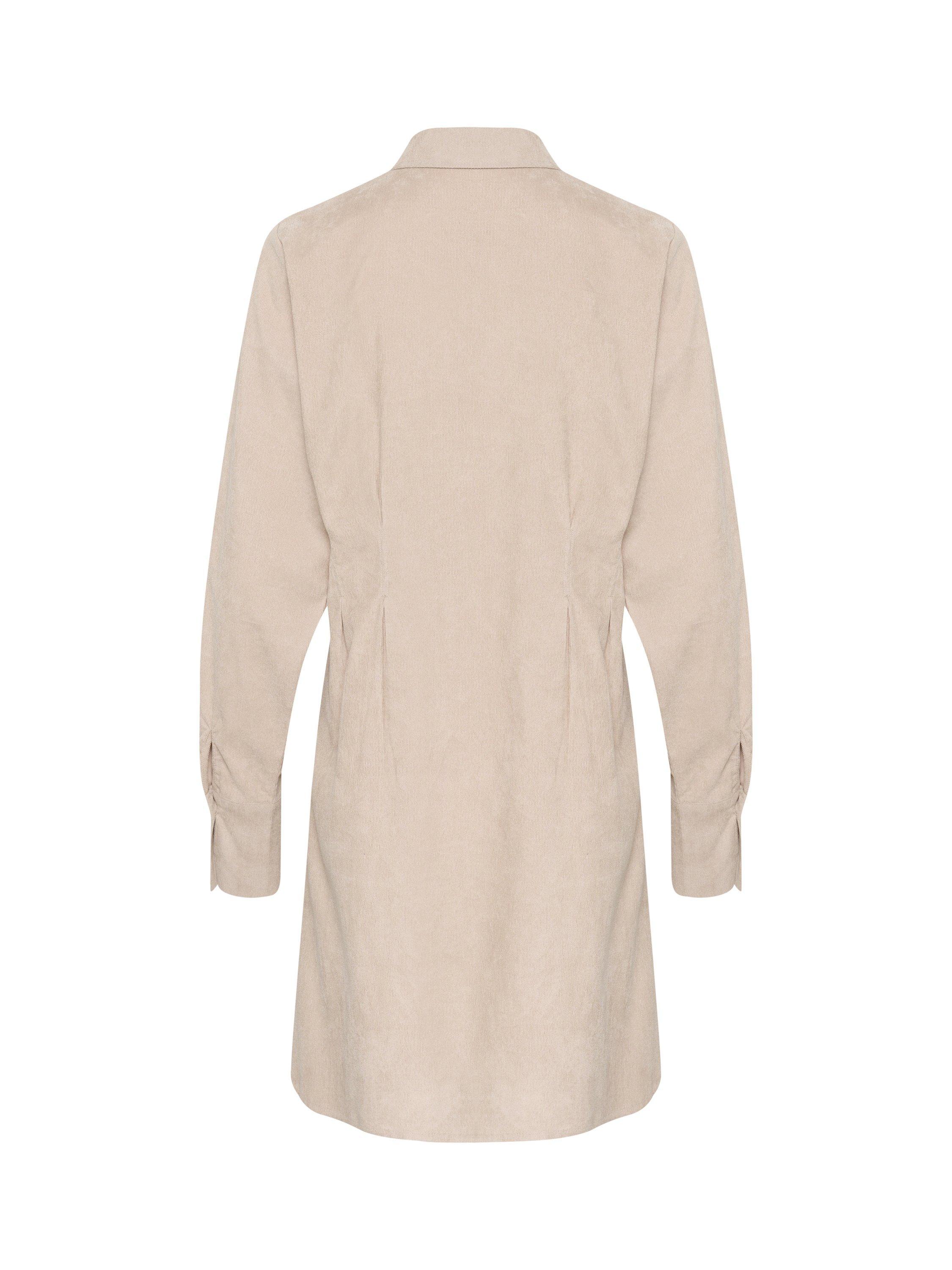 Product image 5 of 5, which shows KAFFE Hermine Velvet Shirt Dress, Feather Grey, 8