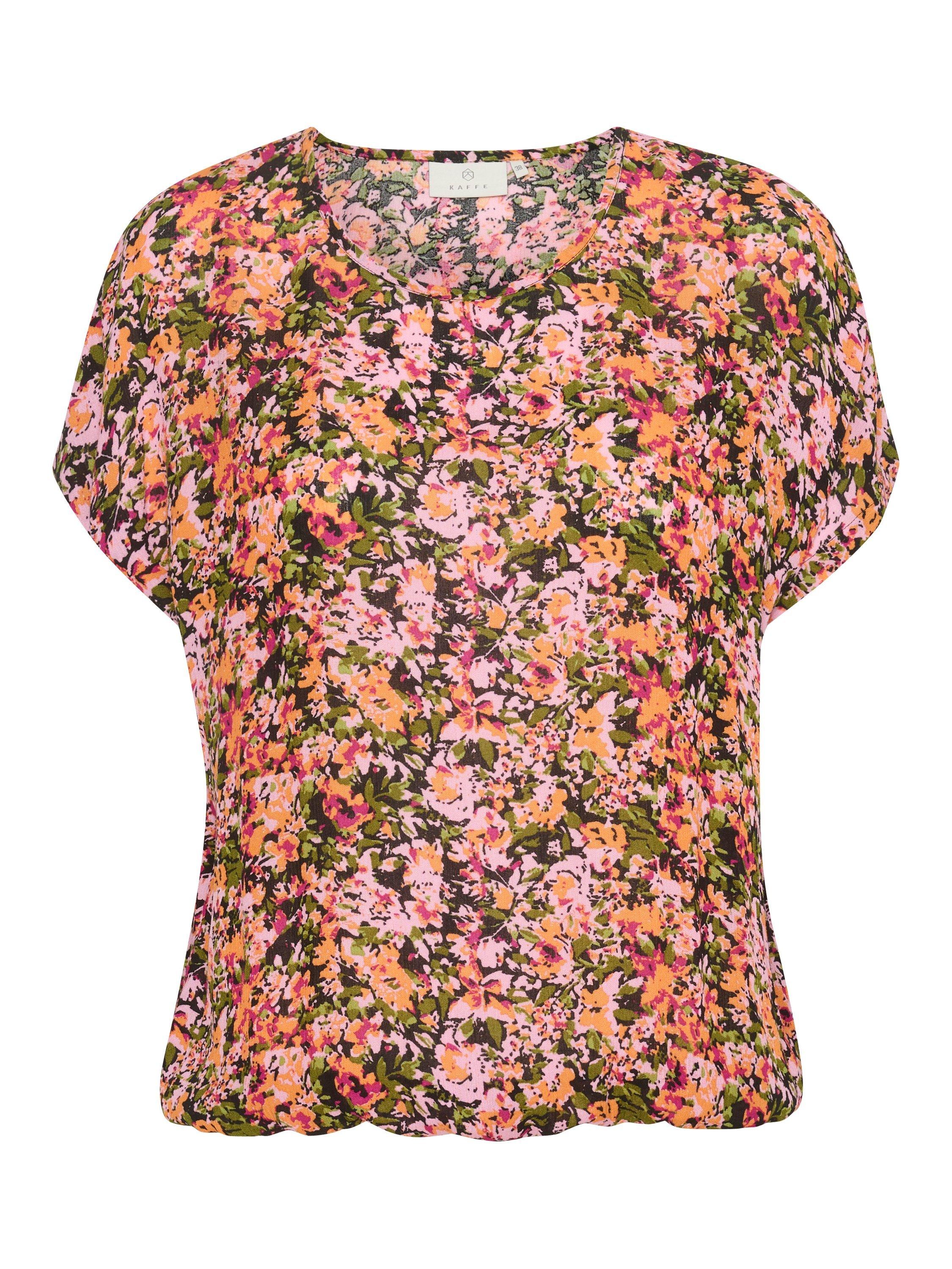 Product image 5 of 6, which shows KAFFE Amber Floral Batwing Top, Multi, 8