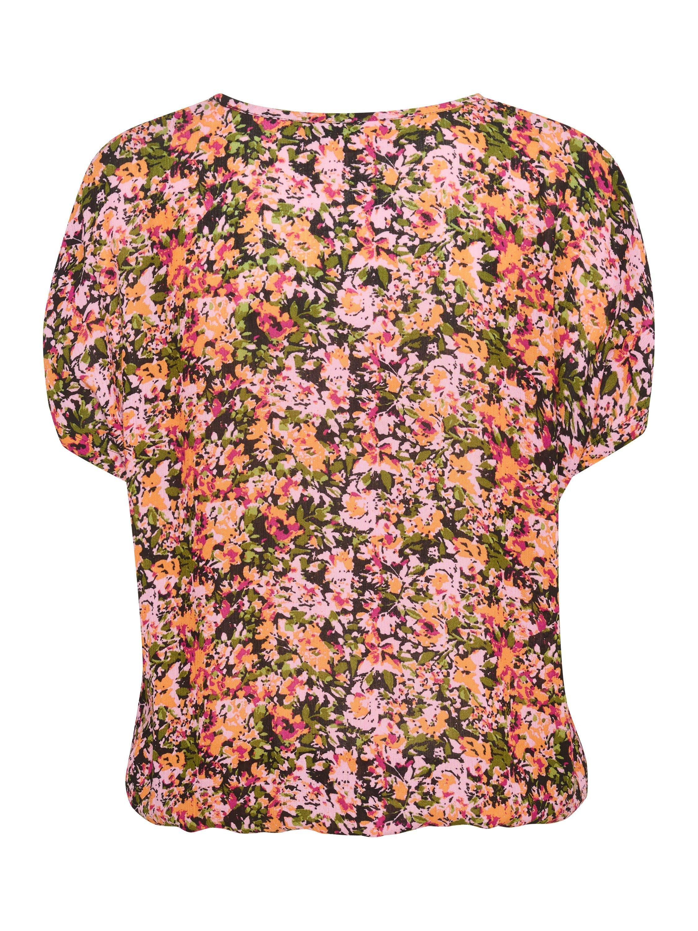 Product image 6 of 6, which shows KAFFE Amber Floral Batwing Top, Multi, 8