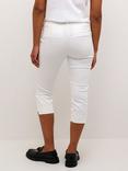 KAFFE Lea Slim Fit Capri Trousers, Mid Green