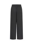 KAFFE Milia Wide Leg Trousers, Black Oyster