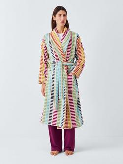 John Lewis Multi Stripe Bath Robe, Multi