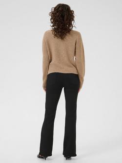 KAFFE Niel Knitted Long Sleeve Cardigan - view 2, Coconut Melange