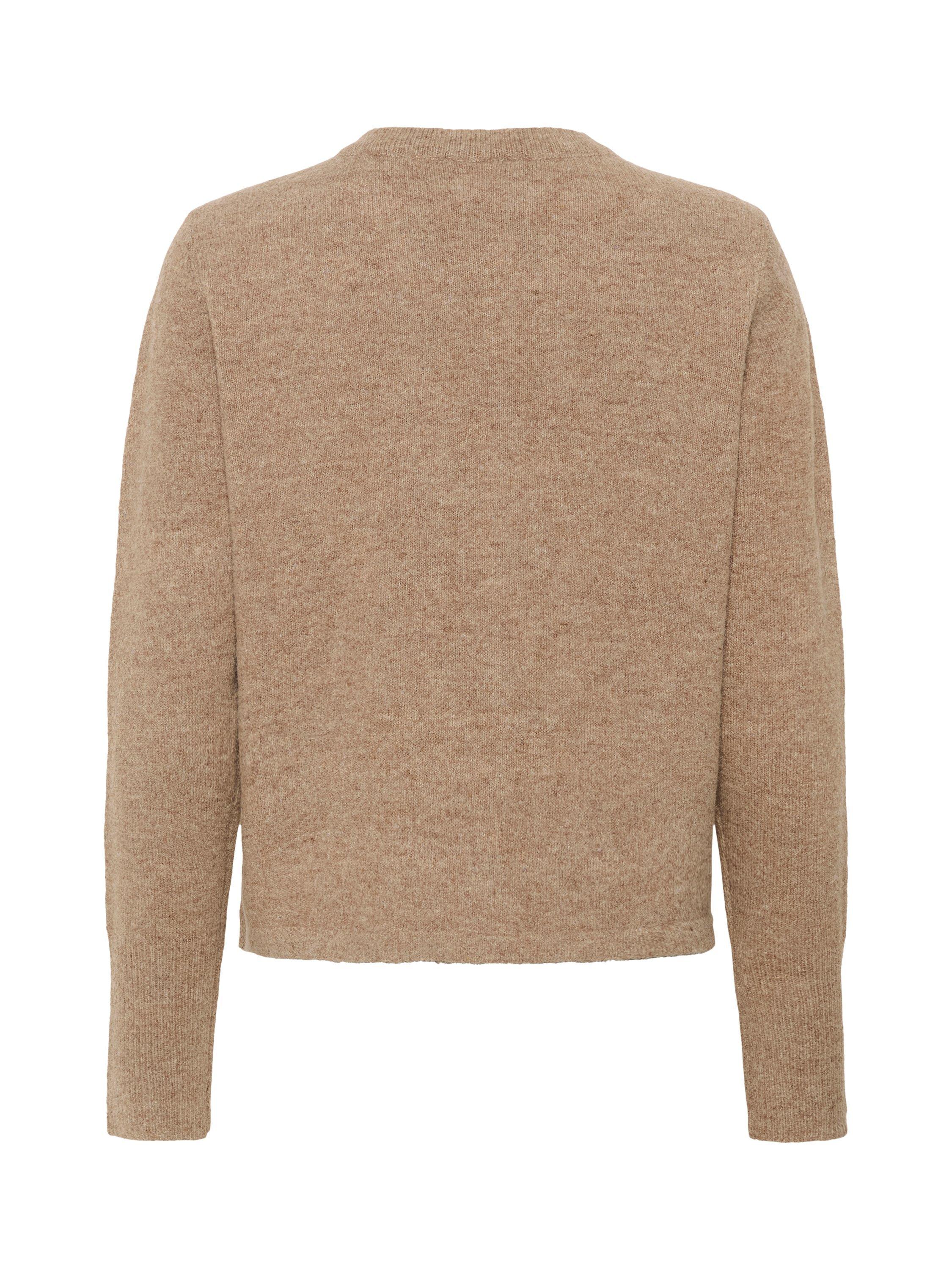 Product image 6 of 6, which shows KAFFE Niel Knitted Long Sleeve Cardigan, Coconut Melange, XS