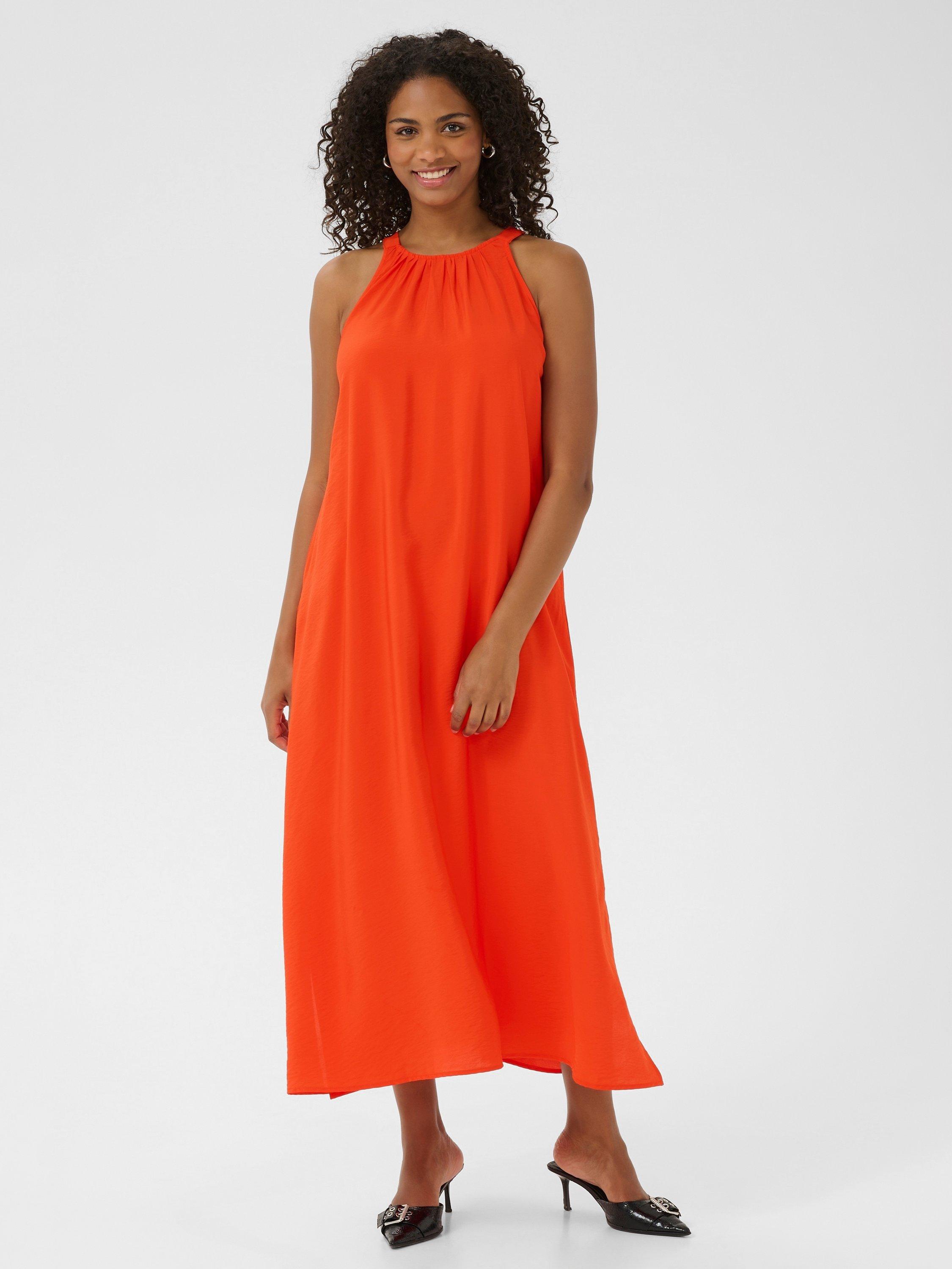 KAFFE KAflorence Halterneck Maxi Dress, Grenadine