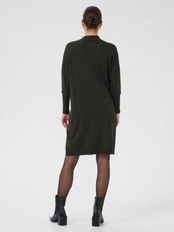 KAFFE KAlizza Polo Midi Dress, Dark Grey Melange - view 2, Dark Grey Melange
