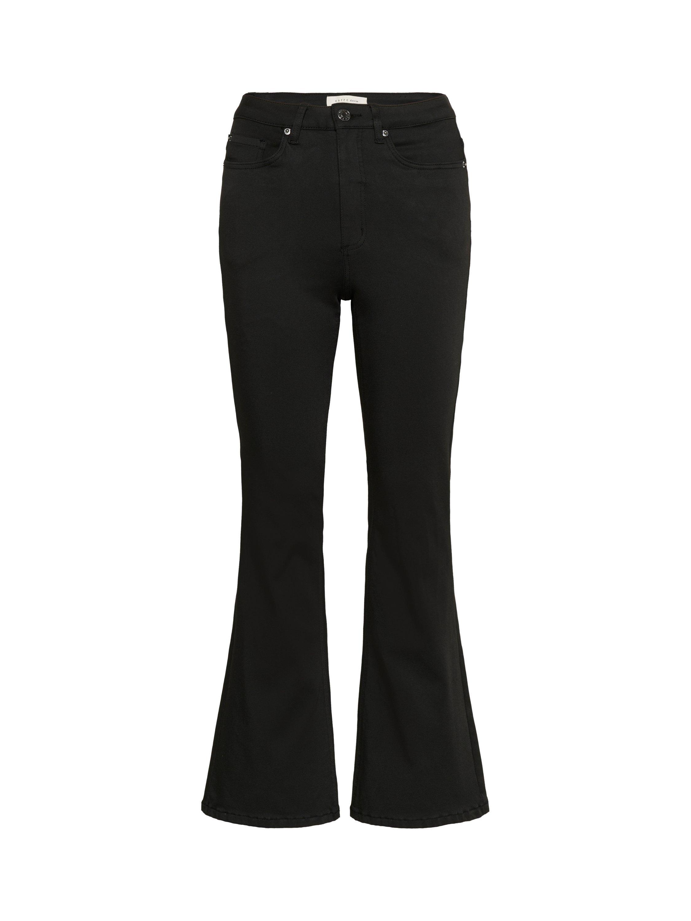 Product image 5 of 6, which shows KAFFE Forest High Waist Slim Fit Jeans, Black, 26R